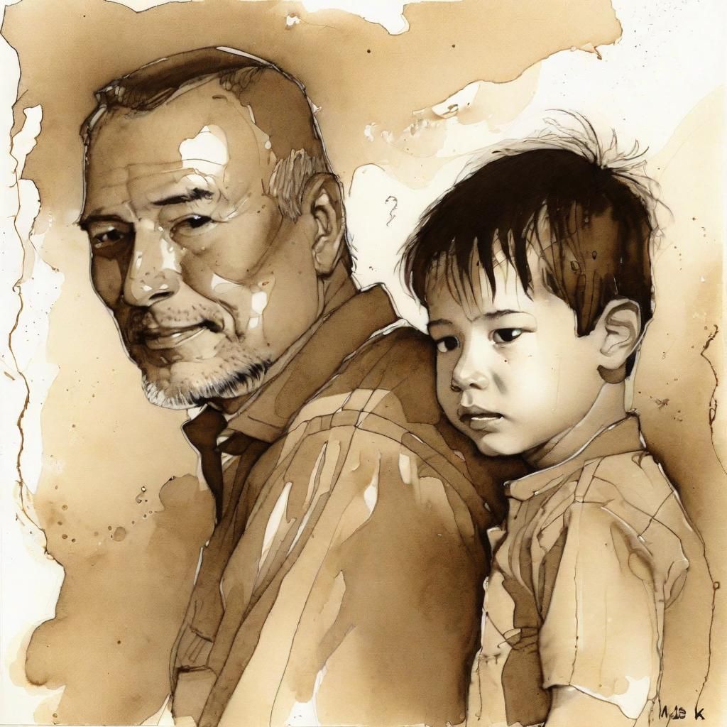 Father and son - AI Generated Artwork - NightCafe Creator