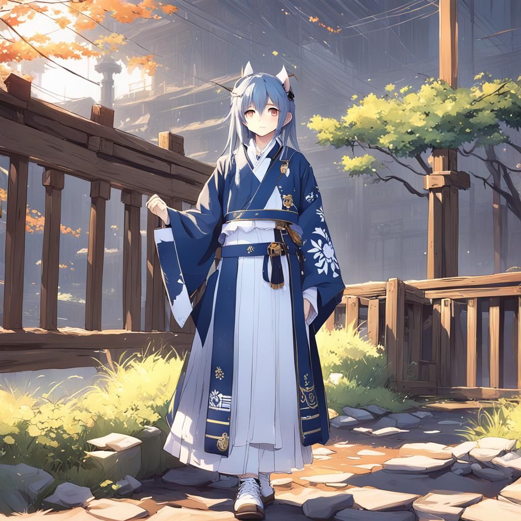 Anime Style Sibling Portrait in 3D