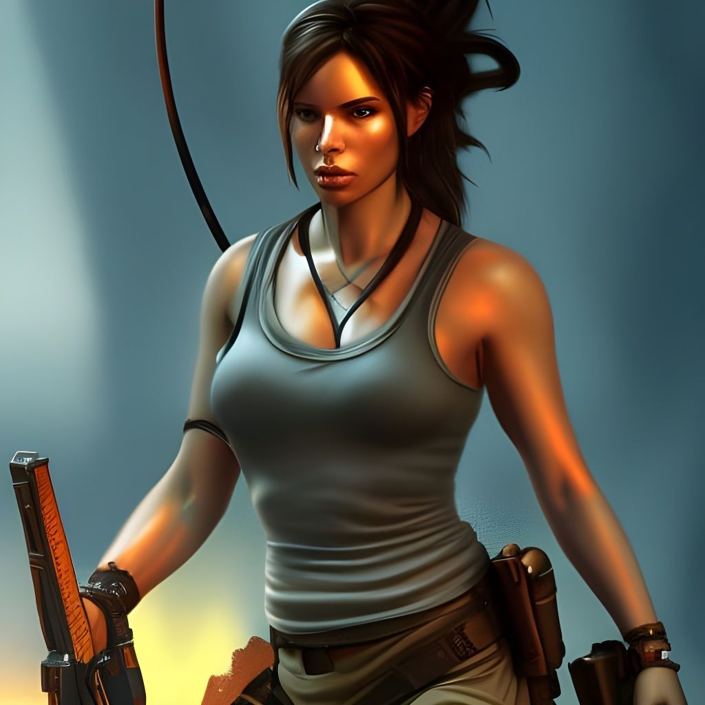 Lara Croft - AI Generated Artwork - NightCafe Creator