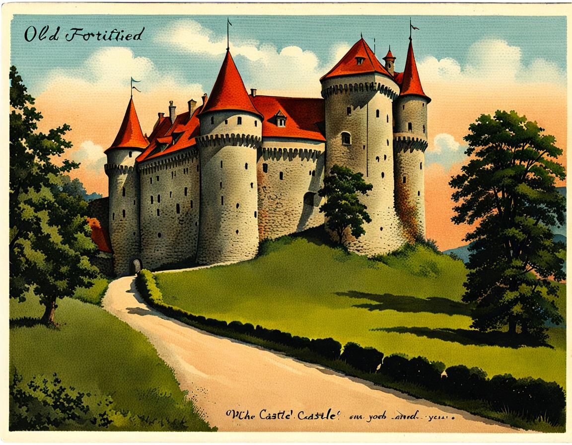 old postcard from a lovely place to visit during your holidays   by @moowokuorn