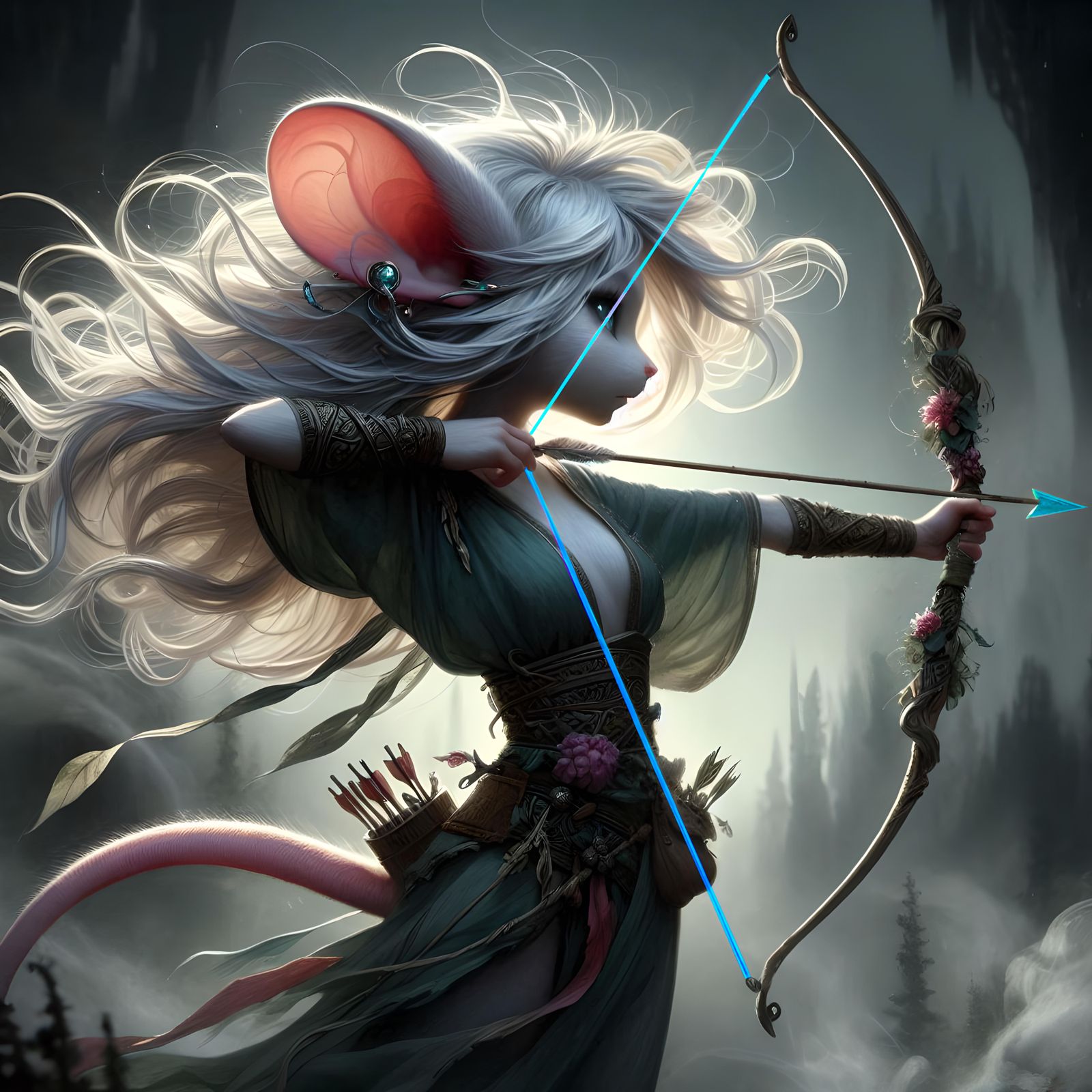 Whisperwind, the Mystic Archer of the Enchanted Woods