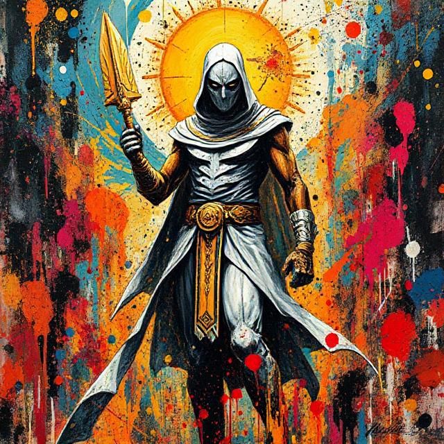 Make me Moon Knight from marvel but his outfit is based off ...