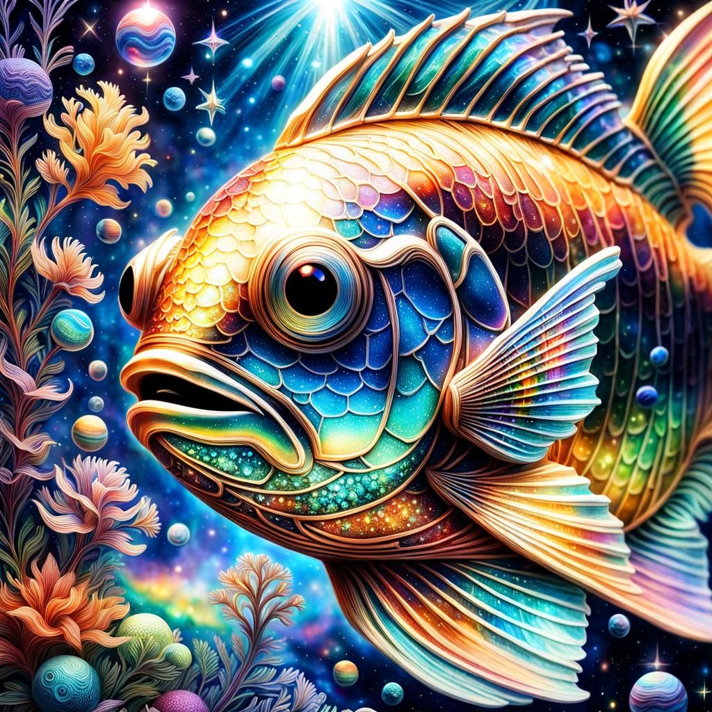 Fishy fish - iridescent   by @Plats