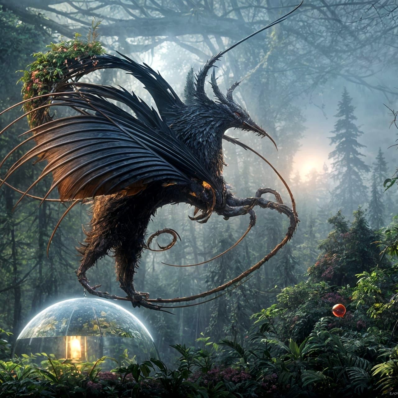 Stylized Wingëd Wolf