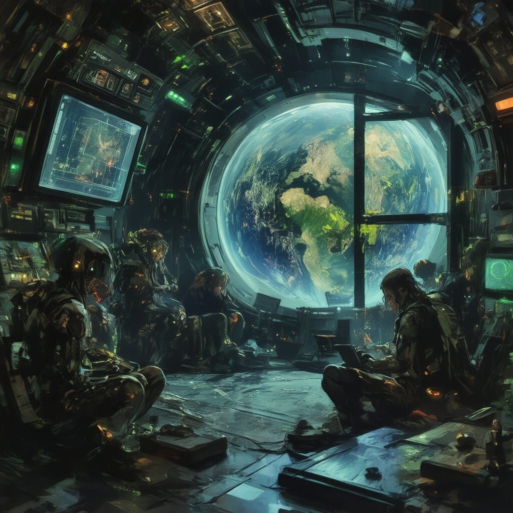 Interior of an alien spaceship 🚀