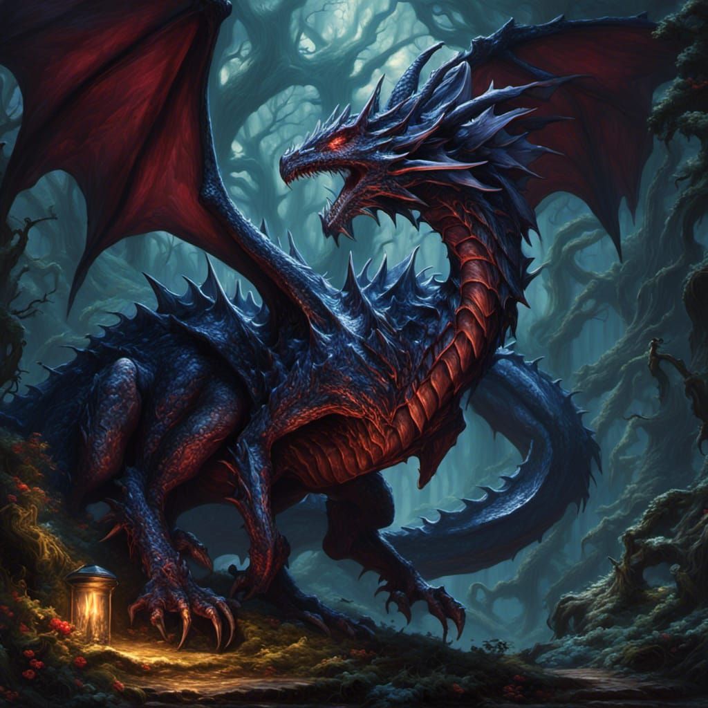 <lora:Dark Sinister:1.0> dark dragon 