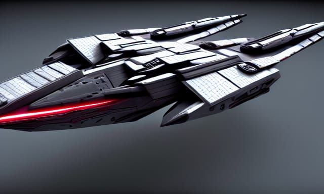 Battlestar Galactica space fighter hybrid gothic design high...