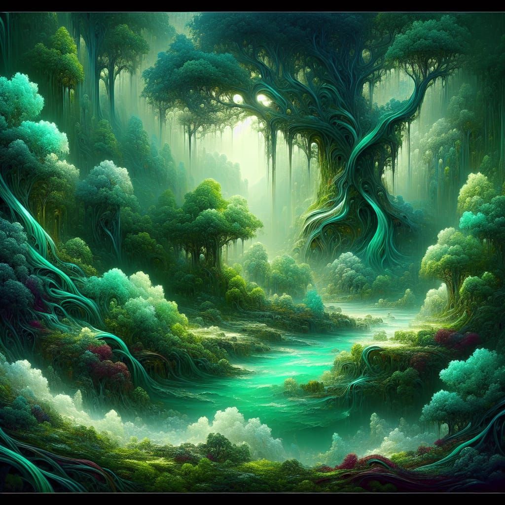 Emerald trees, Jade forest