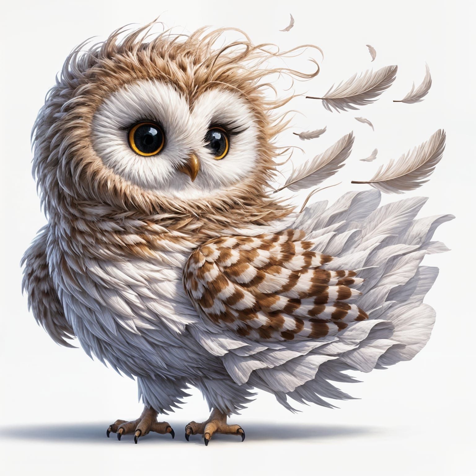 Feathers in the wind 🦉  by @Marilu Valdez