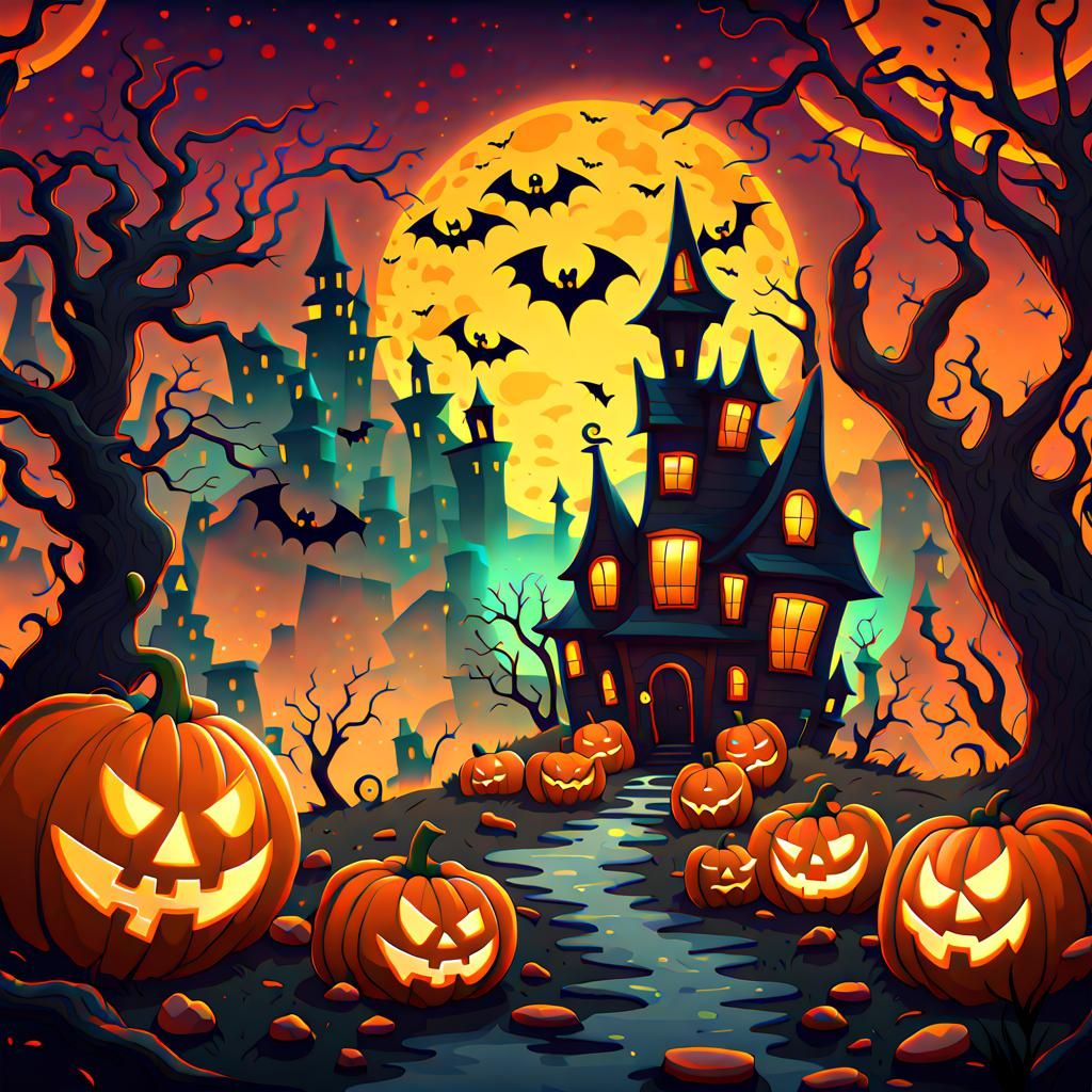 Halloween Splash screen - AI Generated Artwork - NightCafe Creator
