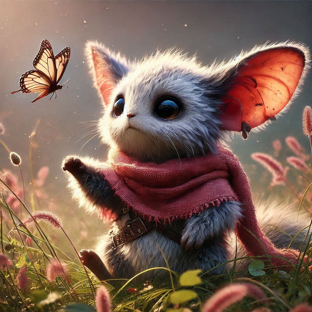 adorable fairy-tale fantasy creature portrait..