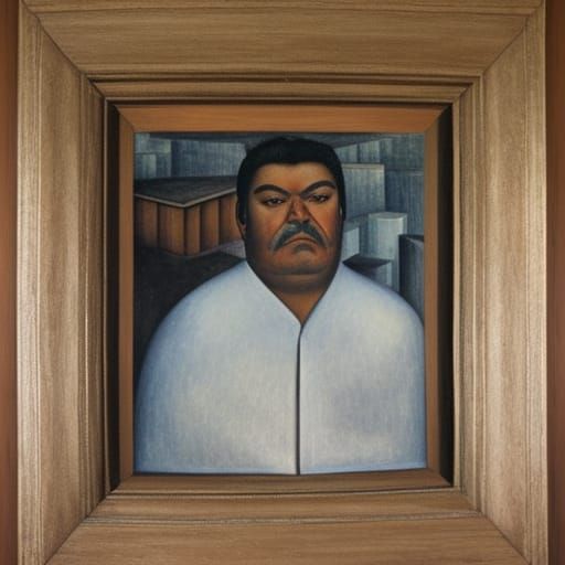Retrato de Ignacio Sanchez by Diego Rivera AI Generated Artwork