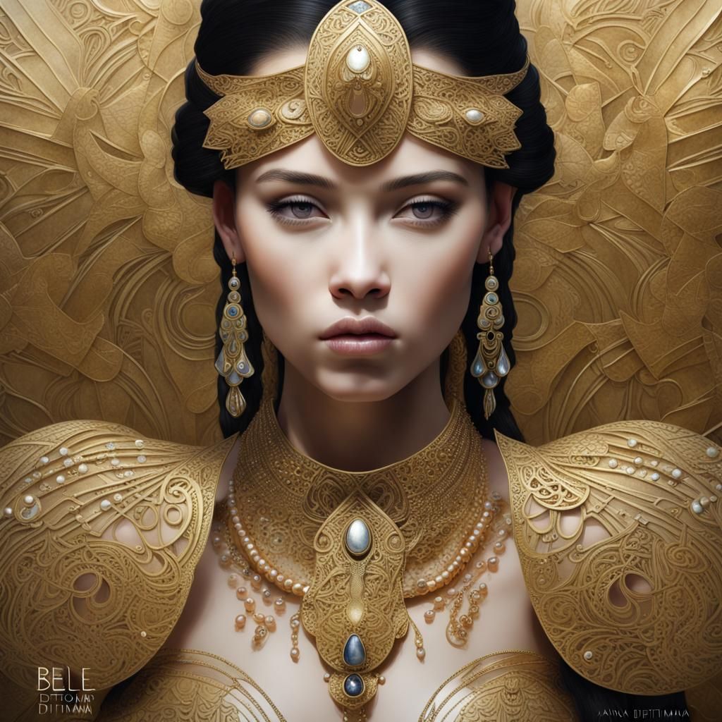 Belle princesse en Jewelled_armour :: Maori_gold_jewellery ...