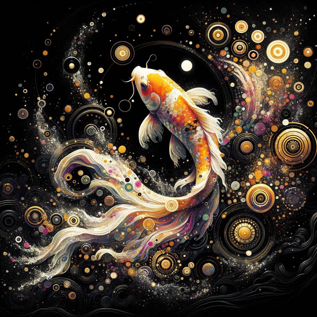 The joy of Koi  by @BunnyBear 