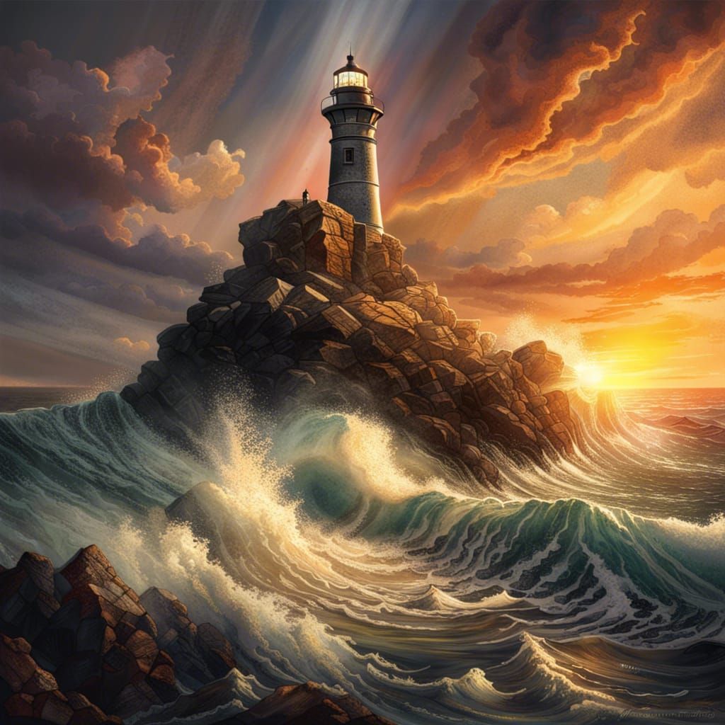 Lighthouse on a rock  by @loodupyydja