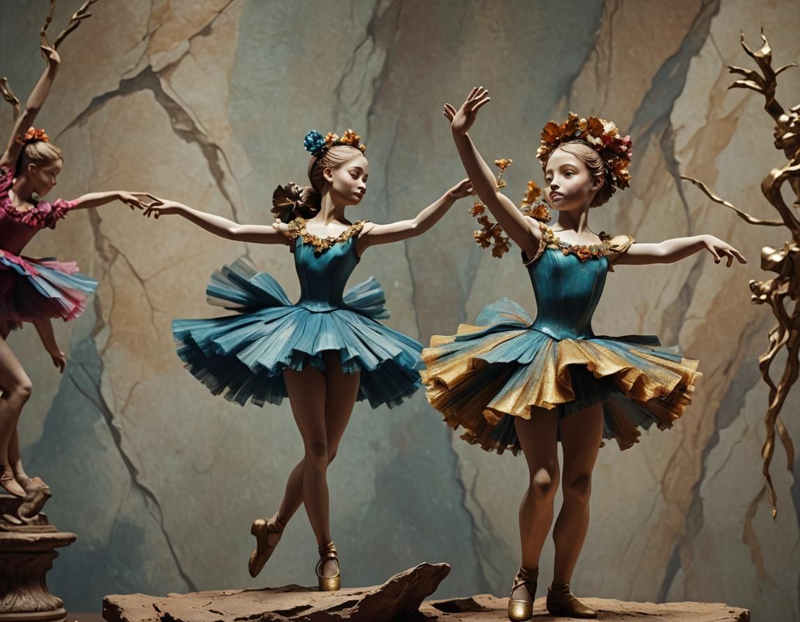 Little Dancer Sculpture: Detailed Fantasy Concept Art