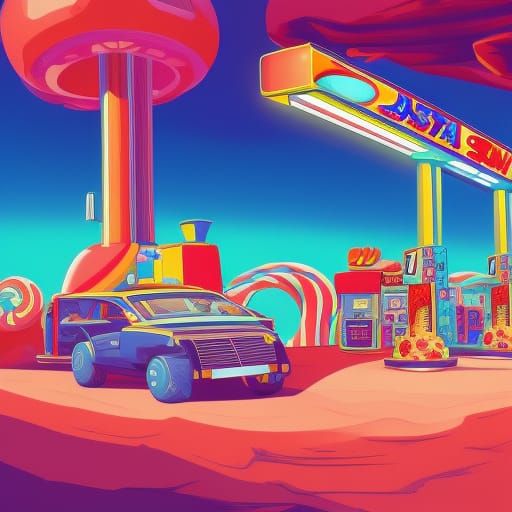 Gas station on Mars