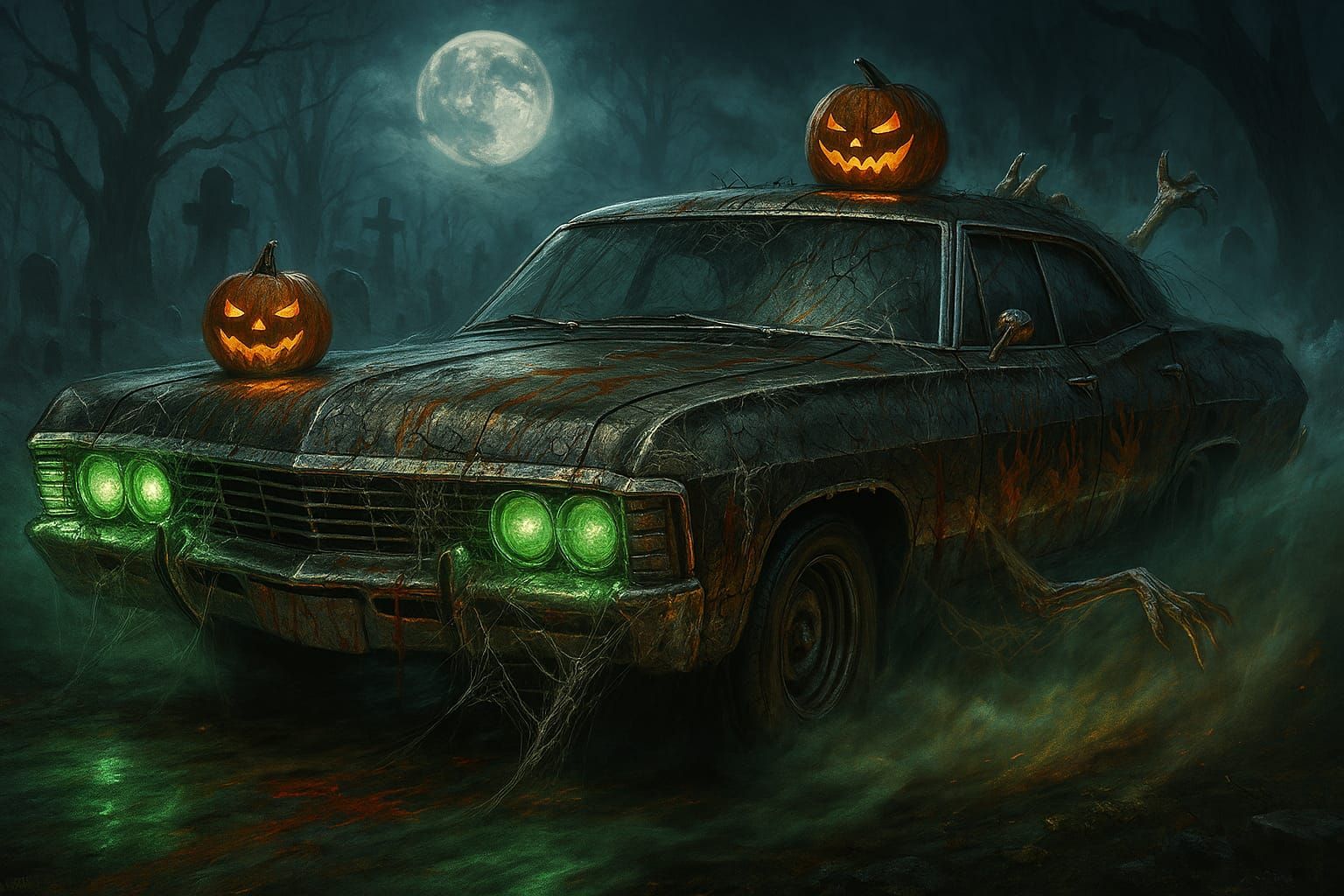 haunted version of Supernatural's Impala