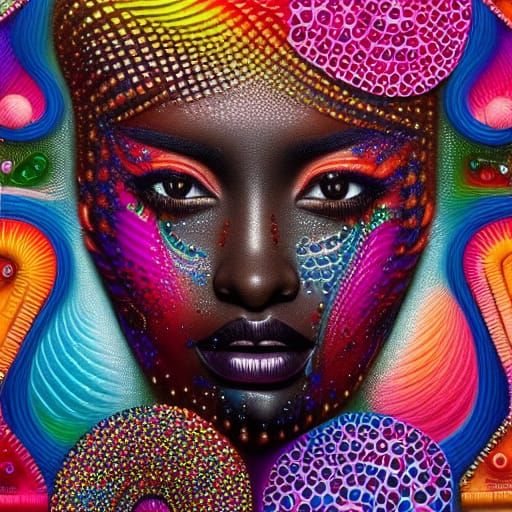 "You are my candy girl" Intricate and elaborate candy flowing liquid