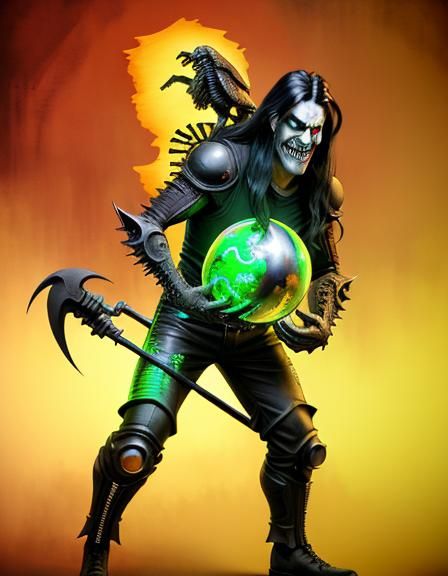 Evil Ernie:  male, ghoulish, athletic-body, full body, under...