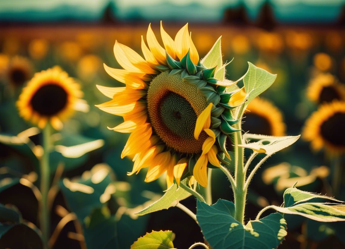 Sunflower season AI Generated Artwork NightCafe Creator