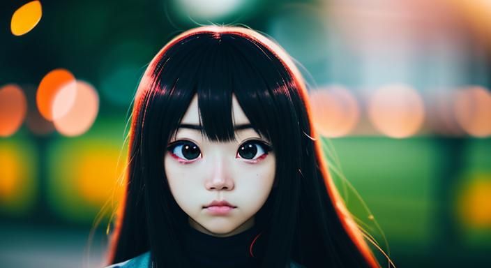 Anime, 

👁️ ,

Professional photography, bokeh, natural lig...