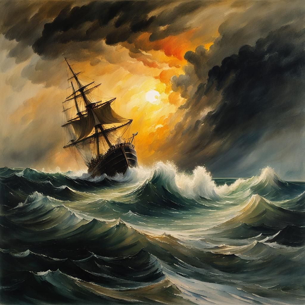 braving the windy storm  by @char aznable