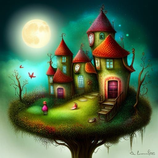 MAGICAL HOME - AI Generated Artwork - NightCafe Creator