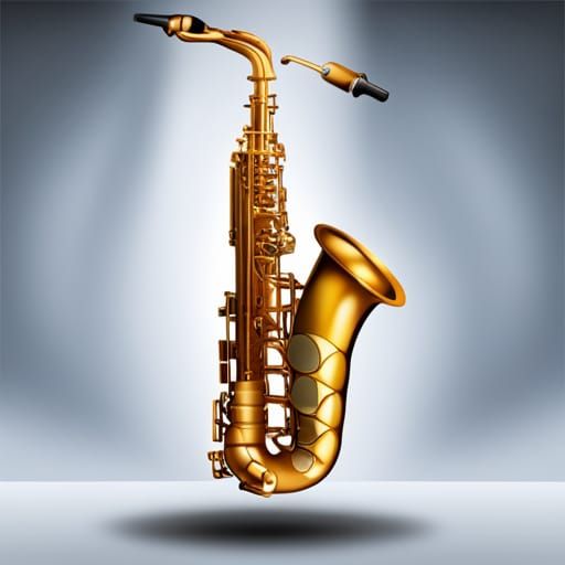 create a saxophone, defined, fantasy, detailed