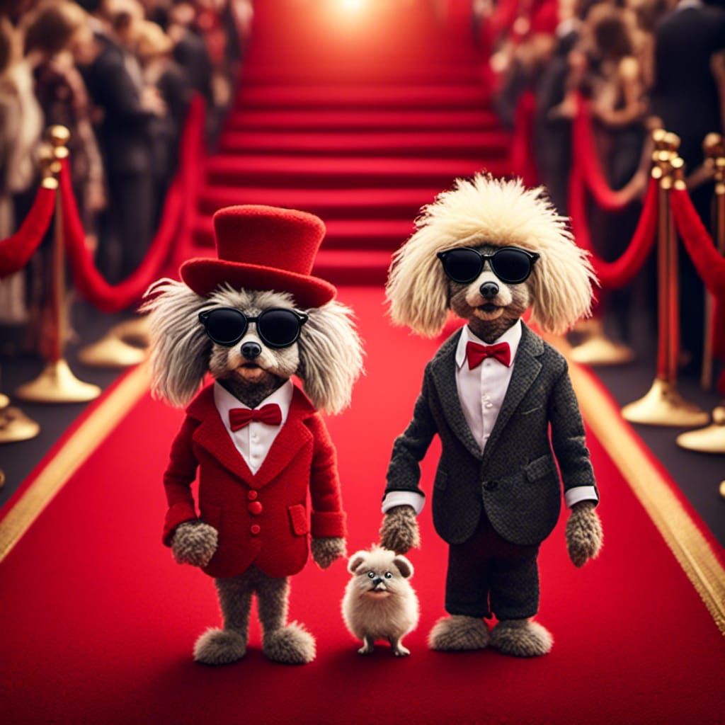 Fluff fashion on the red carpet
