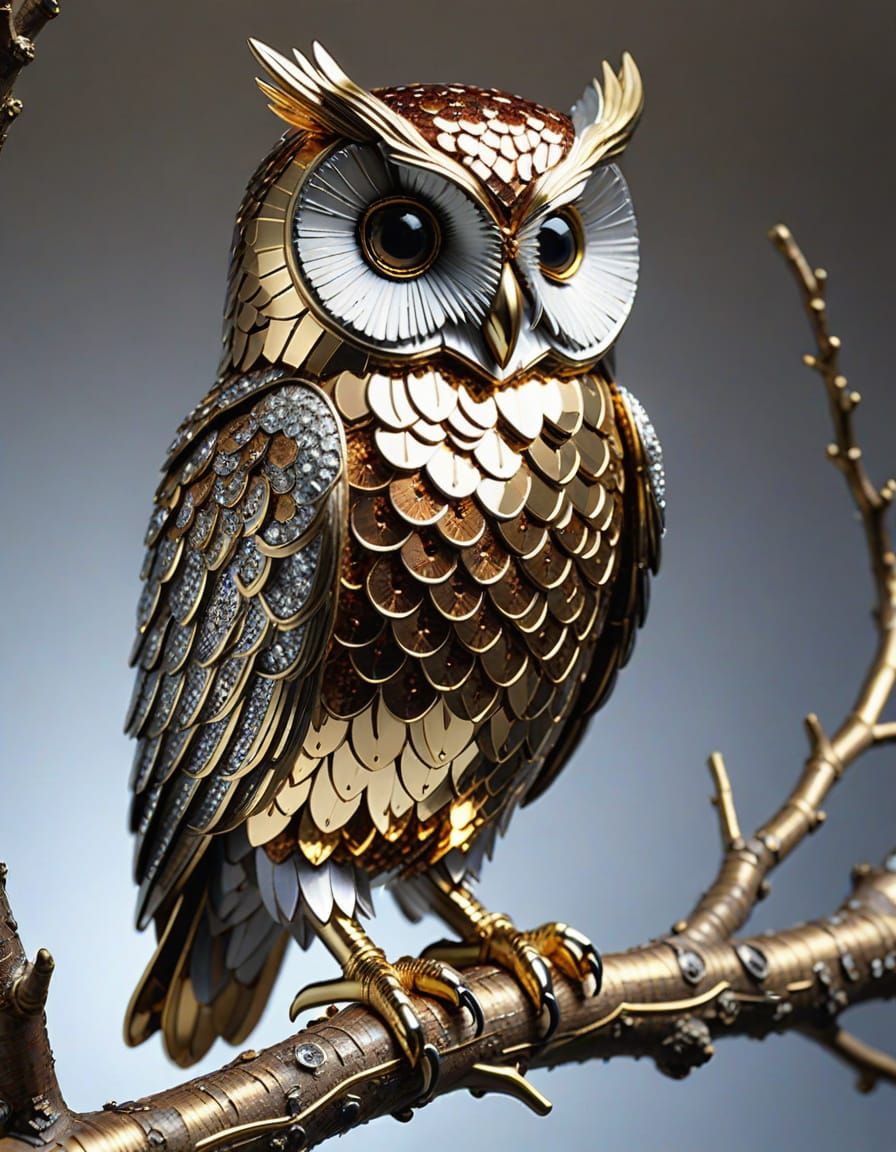 Sequined Owl  by @MelanieL
