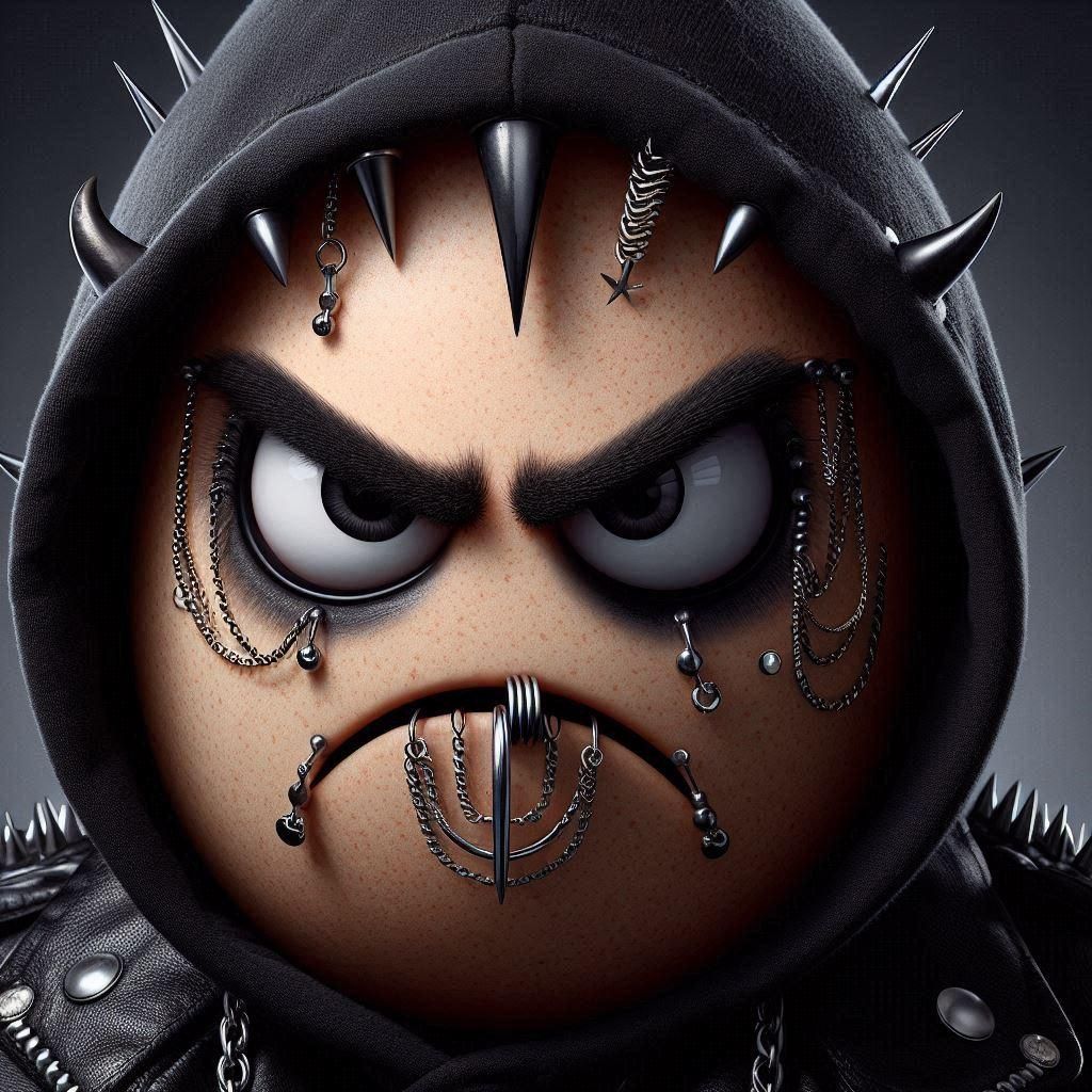 Angry Goth Egg