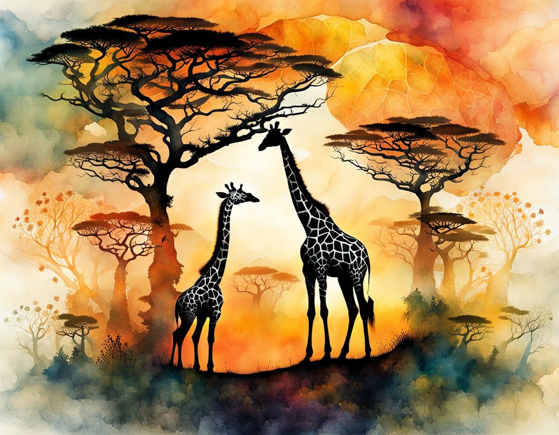 On the savanna - AI Generated Artwork - NightCafe Creator