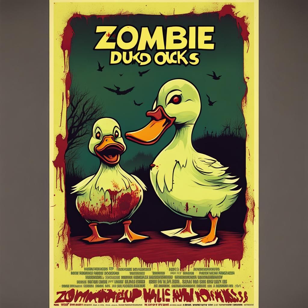 Zombie Ducks 2 (The Next Hatching), 1983 AI Generated Artwork