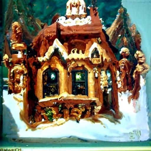 Fancy Gingerbread House