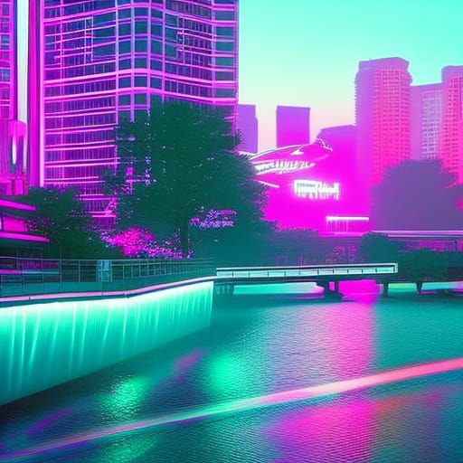 Romantic date night by riverwalk