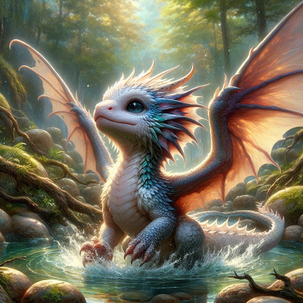 Baby Dragon Bath