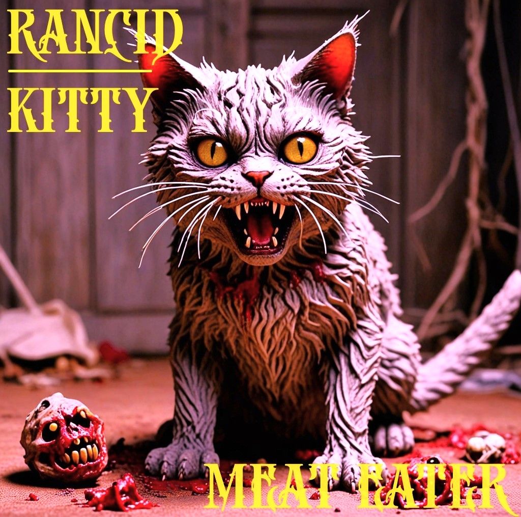 Fictional Band and Album Cover-Rancid Kitty-Meat Eater