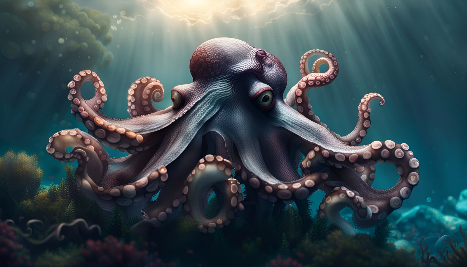 Beautiful octopus - AI Generated Artwork - NightCafe Creator