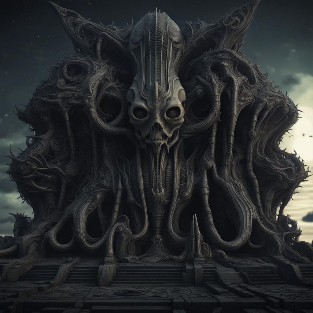 Gothic Embrace: A Night Creature in 8k Resolution