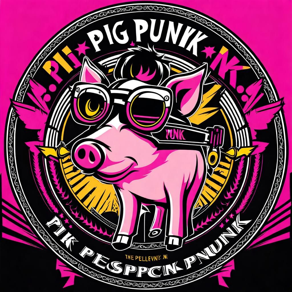 Pig punk - AI Generated Artwork - NightCafe Creator