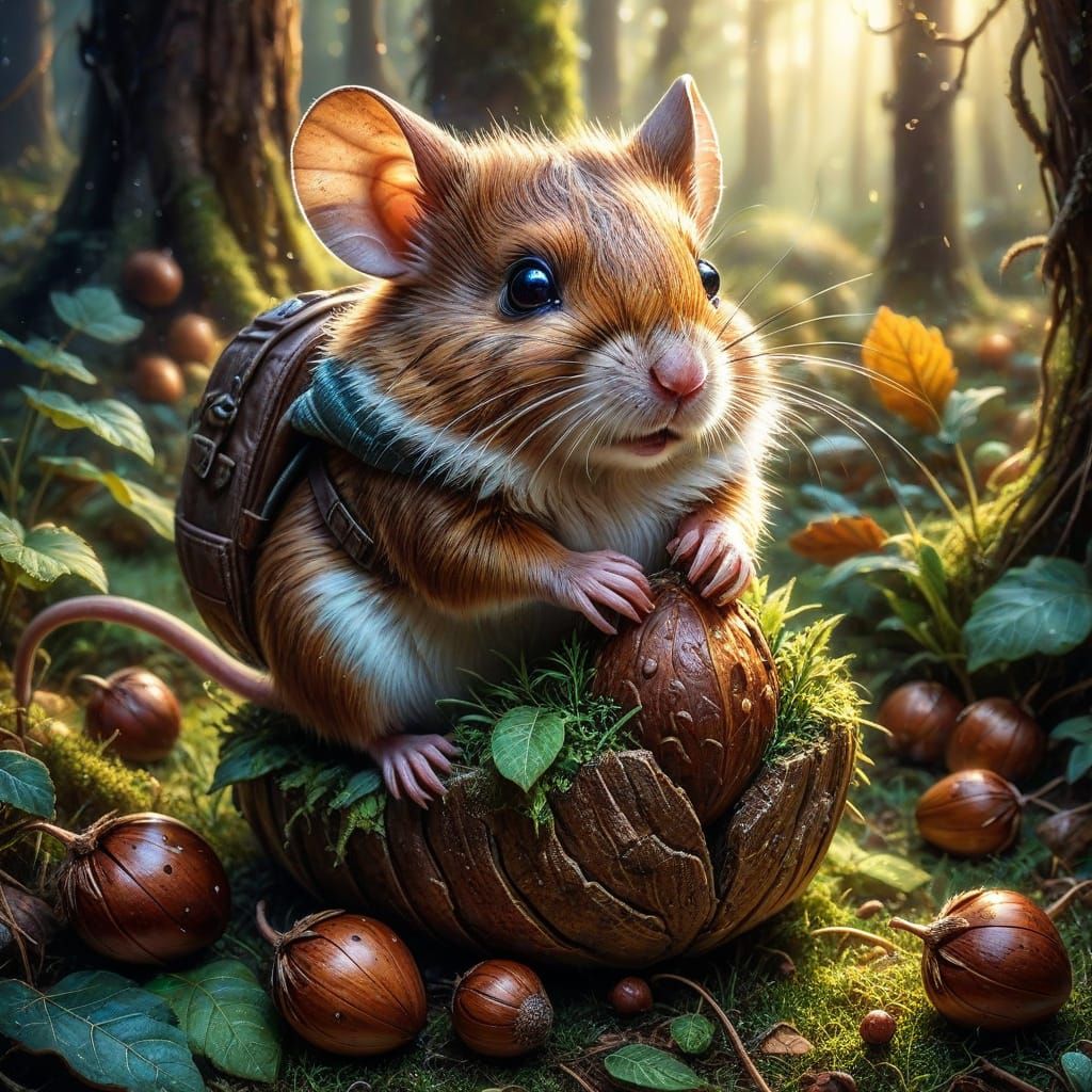 Mouse's Acorn Triumph! 🐭🏆