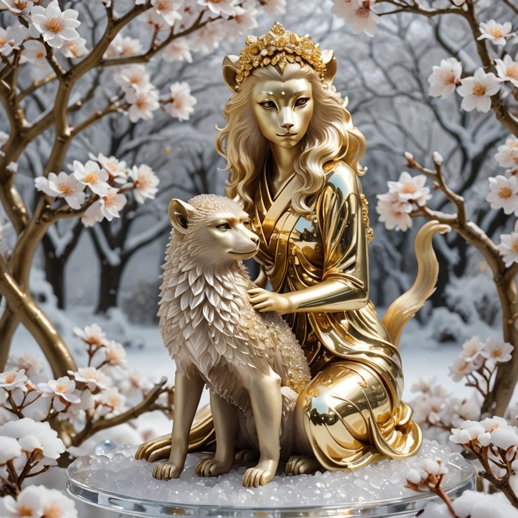 Kitsune Glass Figurine #80