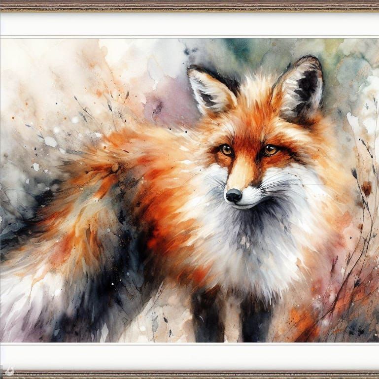 The Watercolor Fox