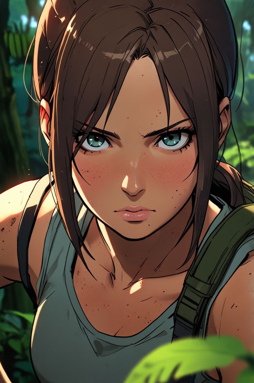 Style experiments: Lara Croft