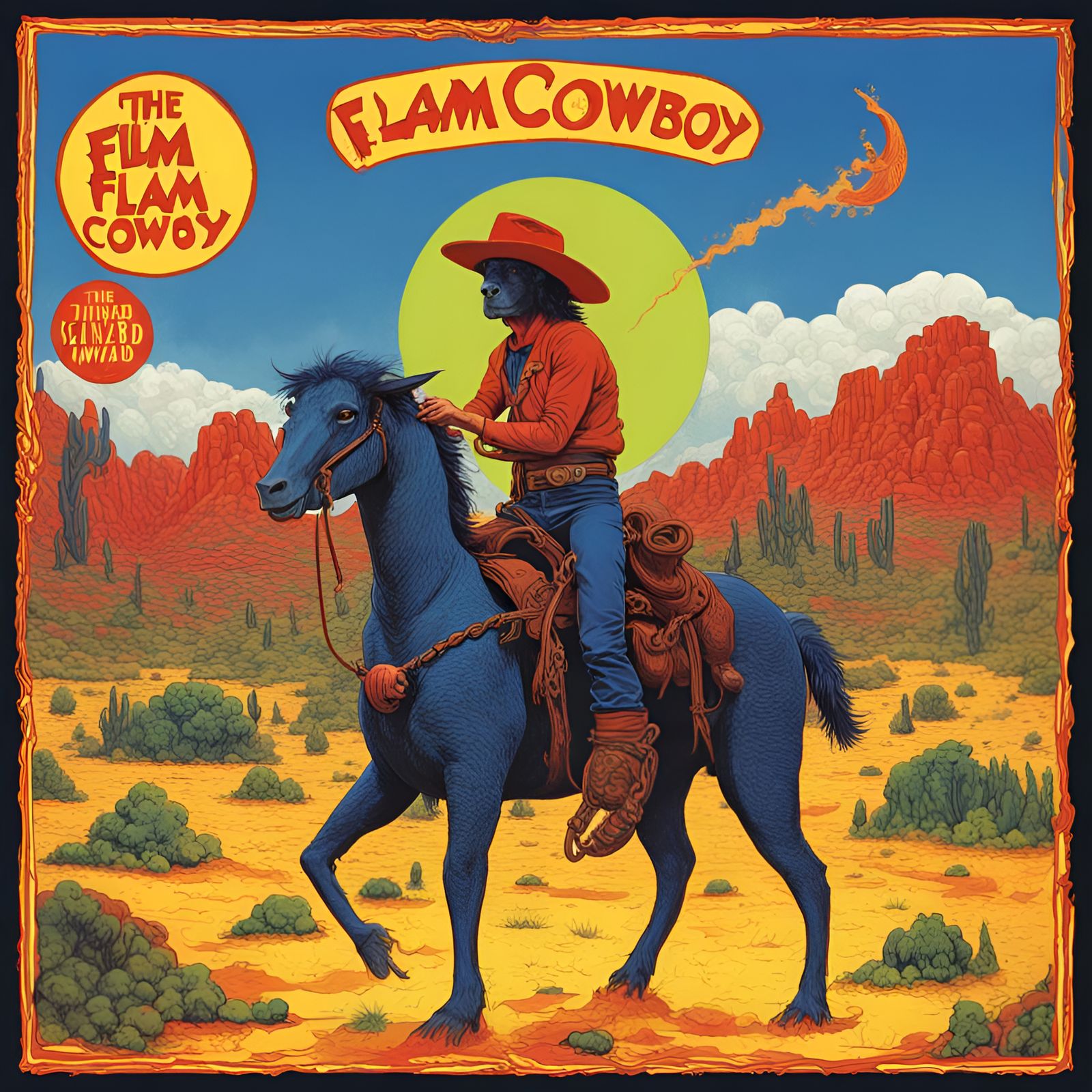 The Flim Flam Cowboy - AI Generated Artwork - NightCafe Creator