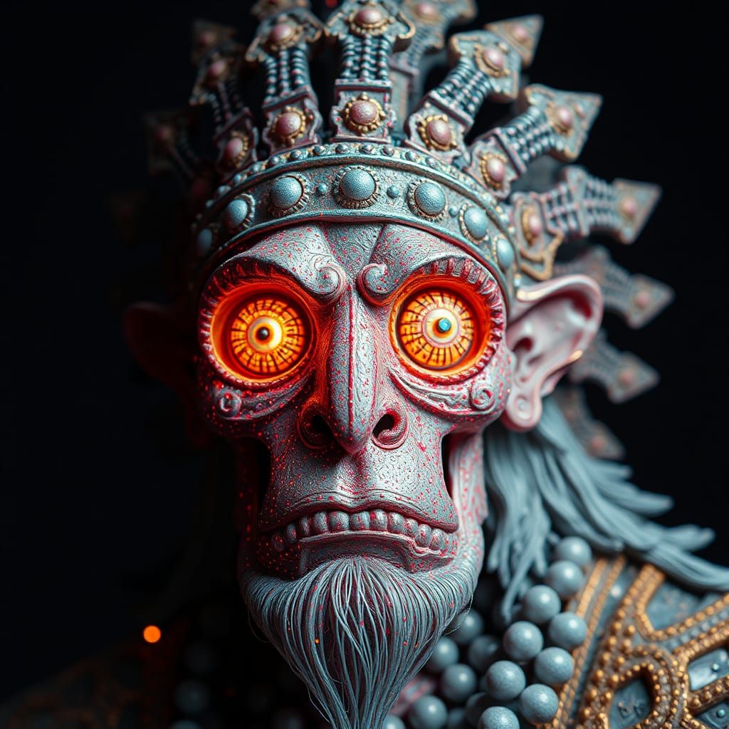 weird massurrealism stippled opalescent chief  by @SIanirtak