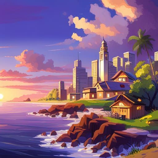 waterside city