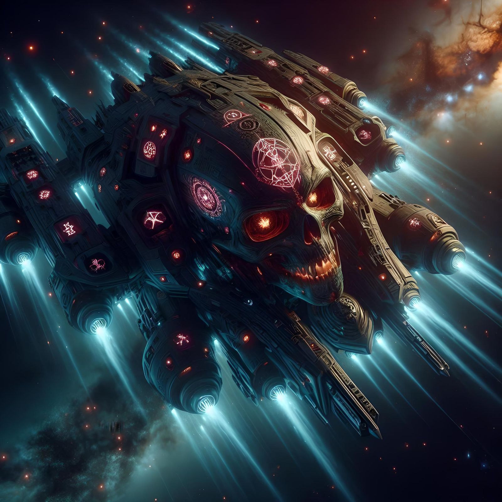 Spaceship: Skull design