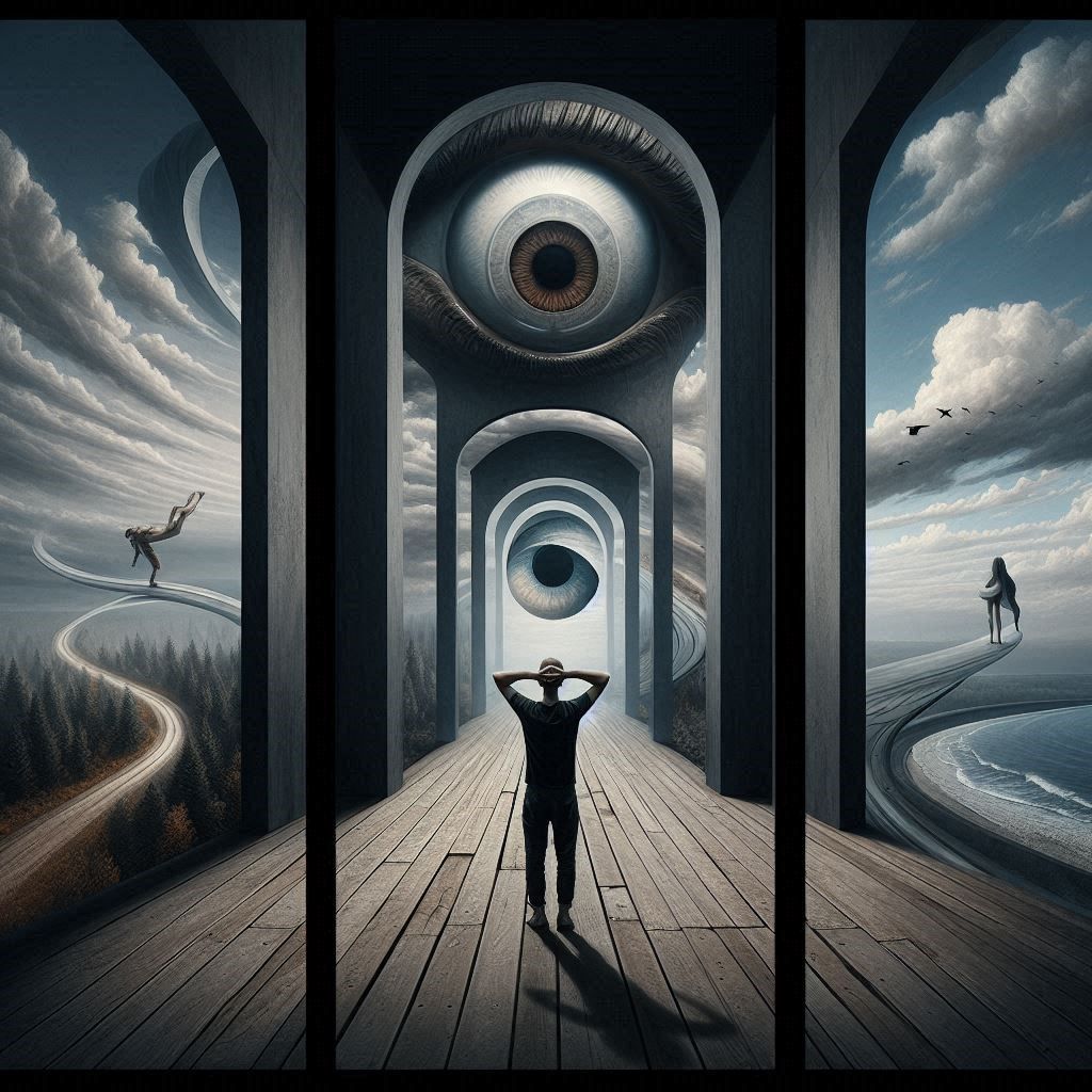 Surreal triptych
